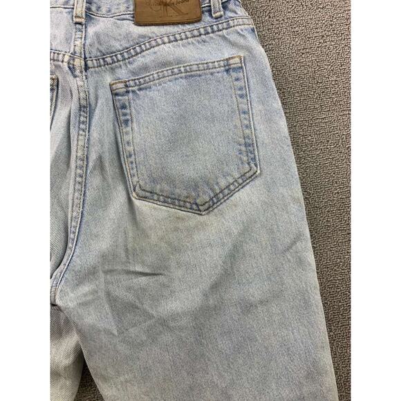 Vintage Calvin Klein Jeans Women 10 Blue Denim Super Slim Enzyme Wash USA Made - Picture 11 of 13